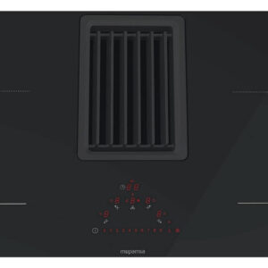 MEPAMSA Encimera de inducción - MEPAMSA 340.0691.846, 7.4 kW, 9 velocidades, Escape/Convección cambiable, Negro