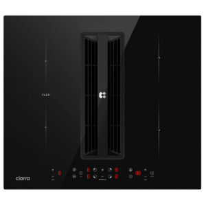 CIARRA Placa de inducción - CIARRA CBBEH594BBF, 4 o 2 zonas, 520 mm, Negro