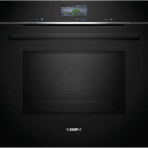 SIEMENS Horno microondas - SIEMENS iQ700 HM736GAB1, Integrable, Hidrolítica, 67 l, 59,4 cm, Negro