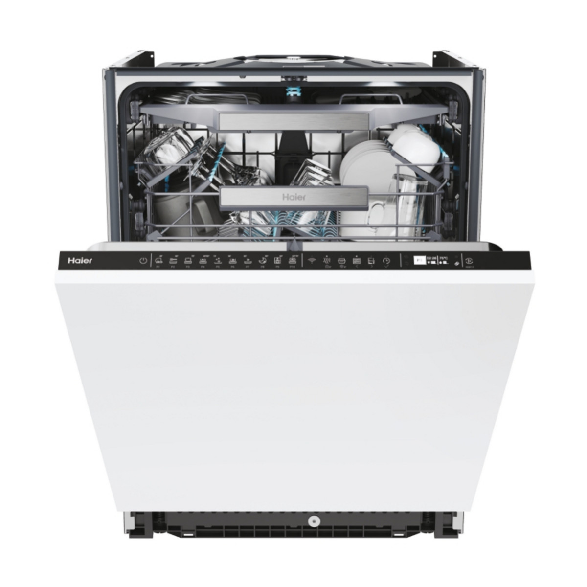 HAIER Lavavajillas integrable 60 cm - HAIER XS 6A0M4PDB, 16 servicios, 10 programas, 598 mm, No aplicable