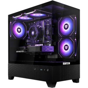 BEASTCOM PC Gaming - BEASTCOM Q5 Pro Gaming, AMD Ryzen™ 7 5700X, 16 GB RAM, 1 TB SSD, GeForce RTX™ 5070 Ti, Windows 11 Home, Negro