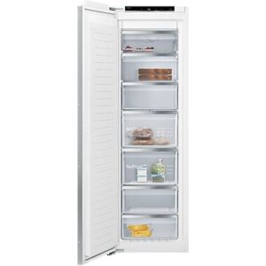 Siemens Congelador vertical - Siemens GI81NACE0, Serie IQ500, 212 l, 177.2 cm, No Frost, Cierre SoftClose, Sin panelar