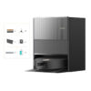 DREAME Robot aspirador - DREAME 010201AA000714 AQUA10 ULTRA RC BLACK, 75 W, Potencia de succión 30 kPa, Depósito 220 ml, Autonomía 175 min, Negro