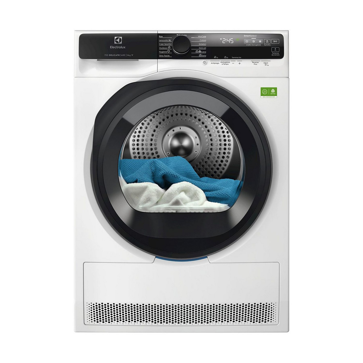 ELECTROLUX Secadora bomba de calor - ELECTROLUX 916 900 388, Eléctrico, 9 kg, 13 programas, Blanco