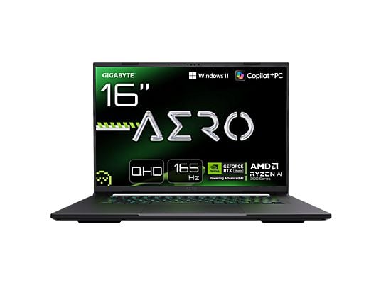 Gigabyte REACONDICIONADO Seminuevo Muy bueno Portátil gaming - Gigabyte AERO X16 1WH Copilot +PC, 16" WQXGA, AMD Ryzen™ AI 7 350, 32GB RAM, 1TB SSD, R