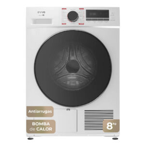 EVVO Secadora bomba de calor - EVVO S8 D, 8 kg, 16 programas, Blanco