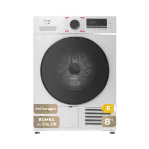 EVVO Secadora bomba de calor - EVVO S8 E, 8 kg, 16 programas, Blanco