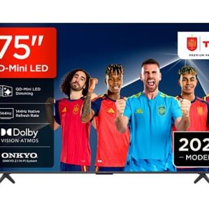 Ficha técnica TV QD-Mini LED 75" - TCL 75P8L, UHD 4K, TCL AiPQ Pro Processor, Smart TV, DVB-T2, Negro