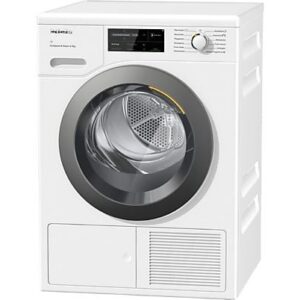 Miele REACONDICIONADO Seminuevo Muy bueno Secadora bomba de calor - Miele TWL780WP EcoSpeed & Steam, 9 kg, 20 Programas, Motor ProfiEco, Blanco