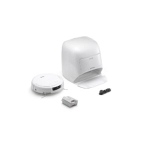 DJI Robot aspirador - DJI ROMO S, 55 W, Potencia de succión 25 kPa, Depósito 260 ml, Autonomía 180 min, Blanco