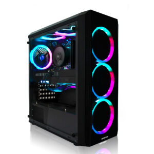 GREED PC Sobremesa - GREED MK2 Plus AMD - 4K, AMD Ryzen 7 5700X, 32 GB RAM, 1 TB SSD, Radeon™ RX 9060 XT, Windows 11 Pro, Negro